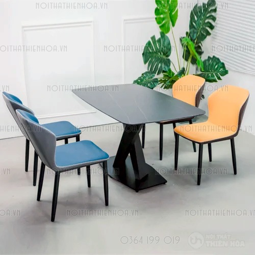 Bộ bàn ăn cao cấp mặt đá 4 ghế