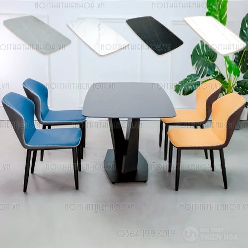 Bộ bàn ăn cao cấp mặt đá 4 ghế