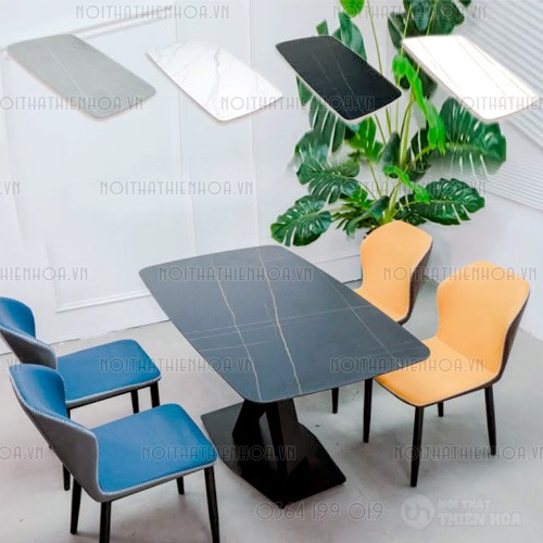 Bộ bàn ăn cao cấp mặt đá 4 ghế