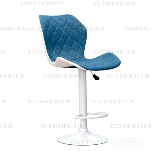 Ghế quầy bar bọc da chân thép sơn tĩnh điện