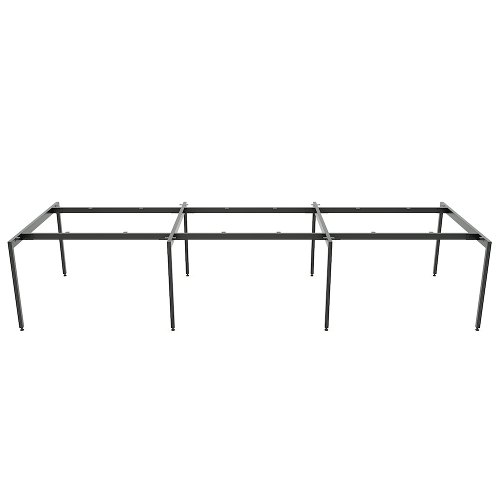 Chân sắt lắp ráp bàn cụm 6 360x120cm hệ Slean