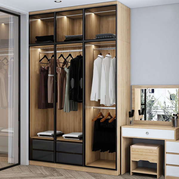 Tủ quần áo cánh kính hiện đại TA60