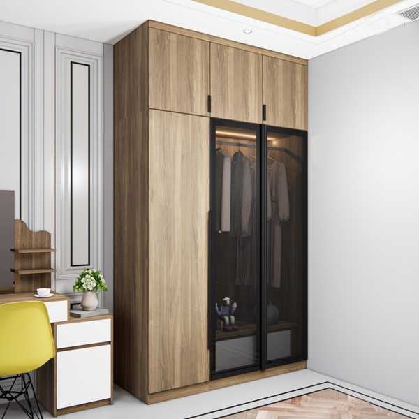 Tủ quần áo cánh kính hiện đại TA7115