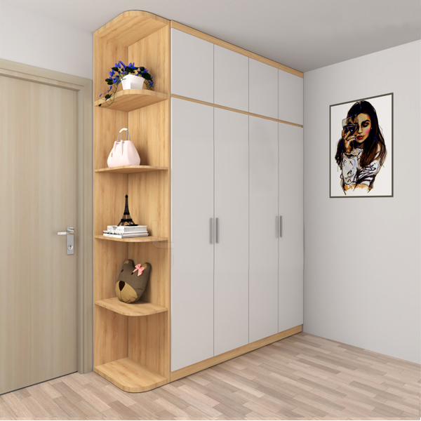 Tủ áo chung cư kịch trần 1m9x2m6 TA26