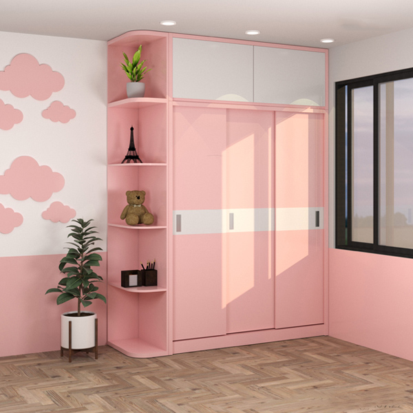 Tủ áo cửa lùa phòng con gái TA47