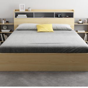 Giường ngủ đa năng kệ trang trí co rút 2 đầu GN-10