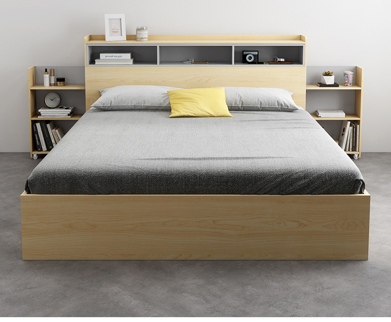 Giường ngủ đa năng kệ trang trí co rút 2 đầu GN-10