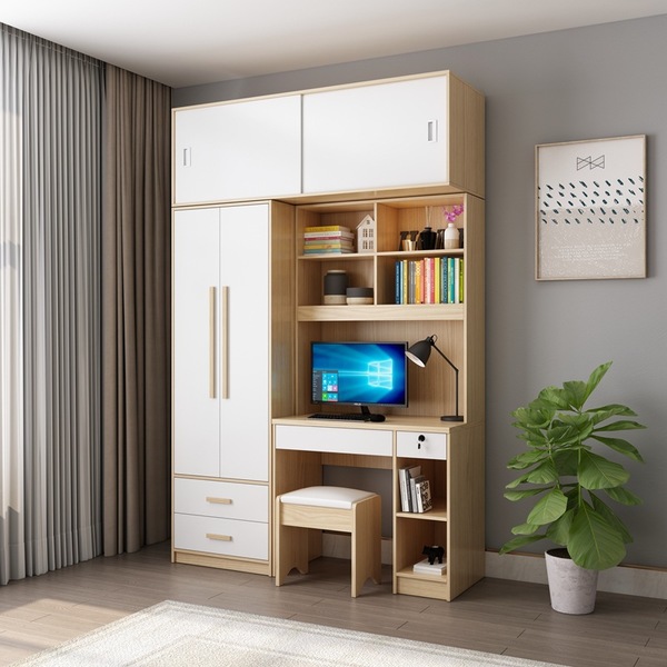 Tủ quần áo kèm bàn học gỗ công nghiệp TA-150