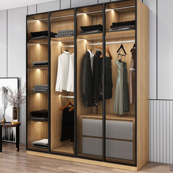 Tủ quần áo cánh kính hiện đại TA58