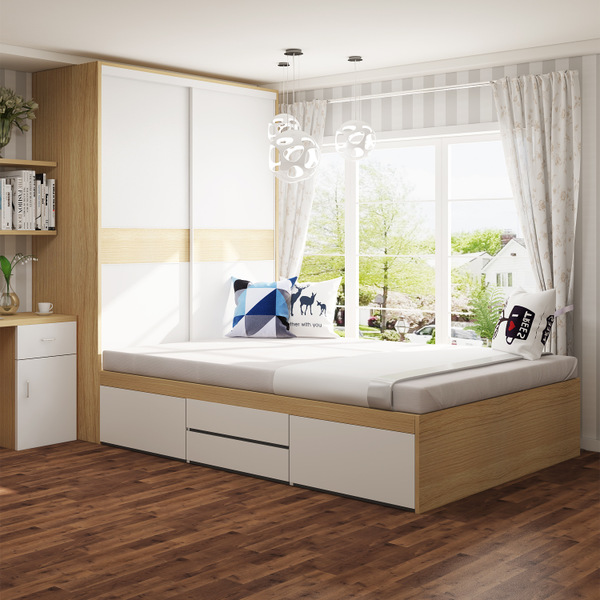 Giường hộp kèm tủ quần áo cánh lùa GN-18