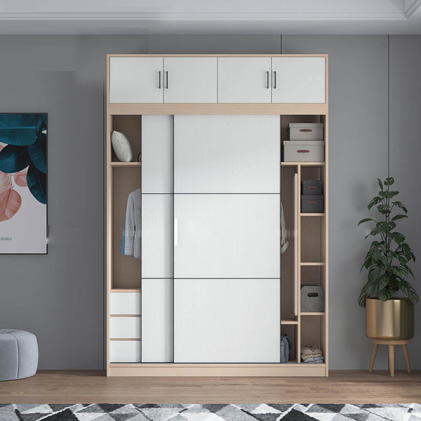 Tủ quần áo 2 cánh lùa gỗ công nghiệp TA-146