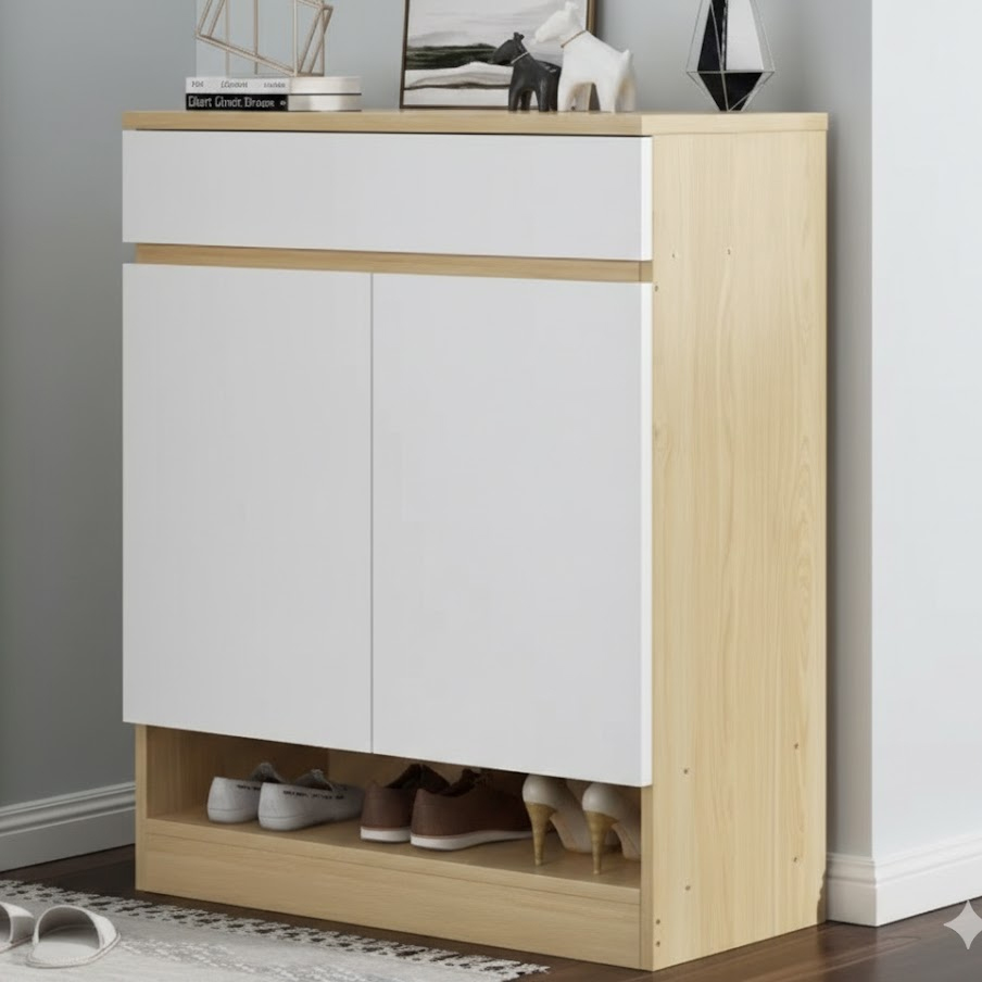 Tủ giày 2 cánh 2 ngăn gỗ công nghiệp TG16