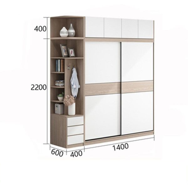 tủ quần áo gỗ công nghiệp kịch trần TA-138