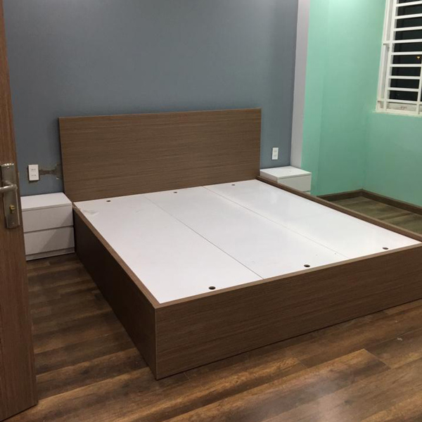 Giường gỗ hiện đại kèm tap đầu giường GN-47