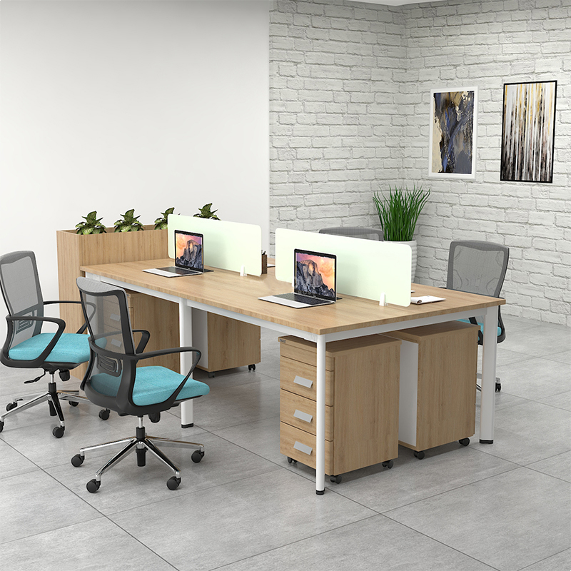Bàn làm việc 4 người Ula Chân Oval CBTP-OV4