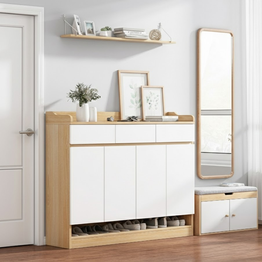 Tủ giày hiện đại 1m4 TG14