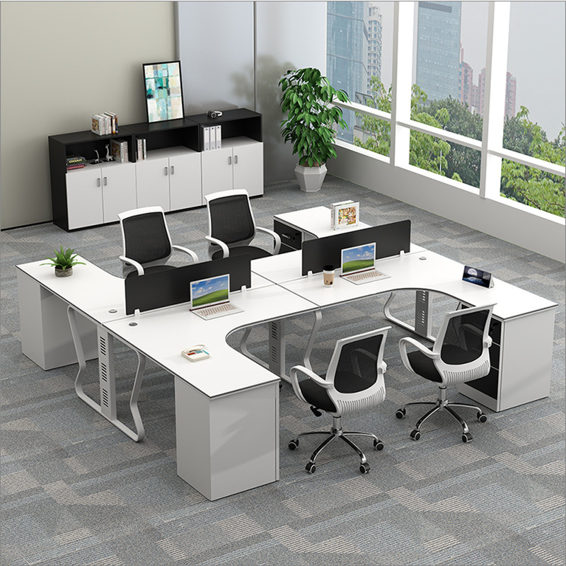 Bàn văn phòng 4 người chân nhập khẩu AINE01-2424