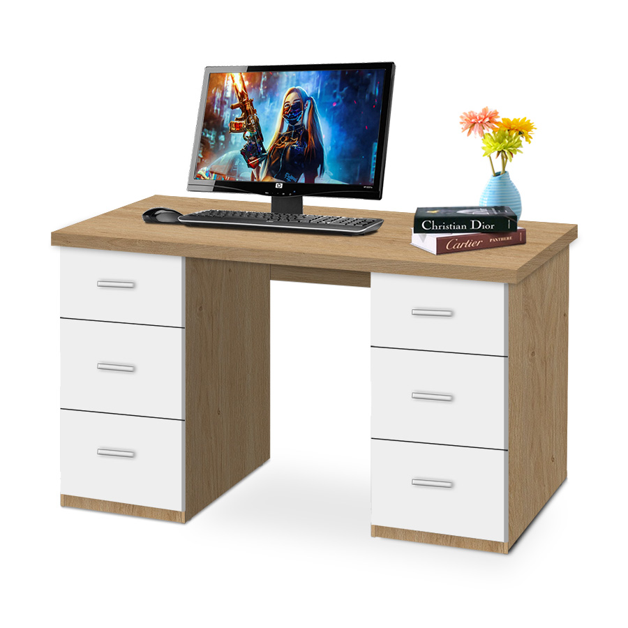 Bàn làm việc giá rẻ hộc sâu 2 bên