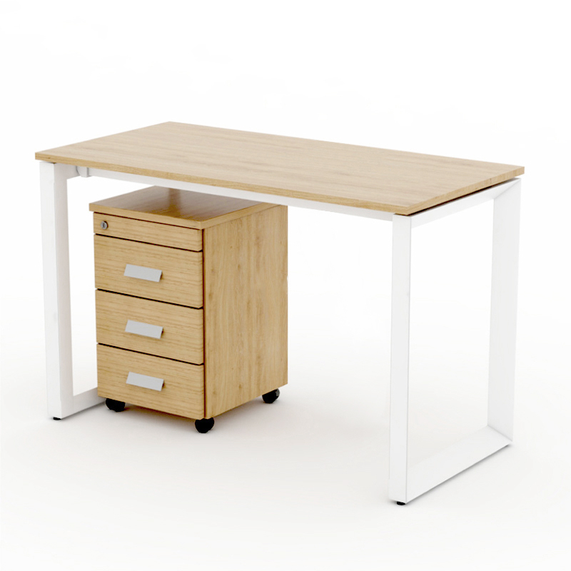 Bàn nhân viên chân u sắt tam giác Ryder 1m2