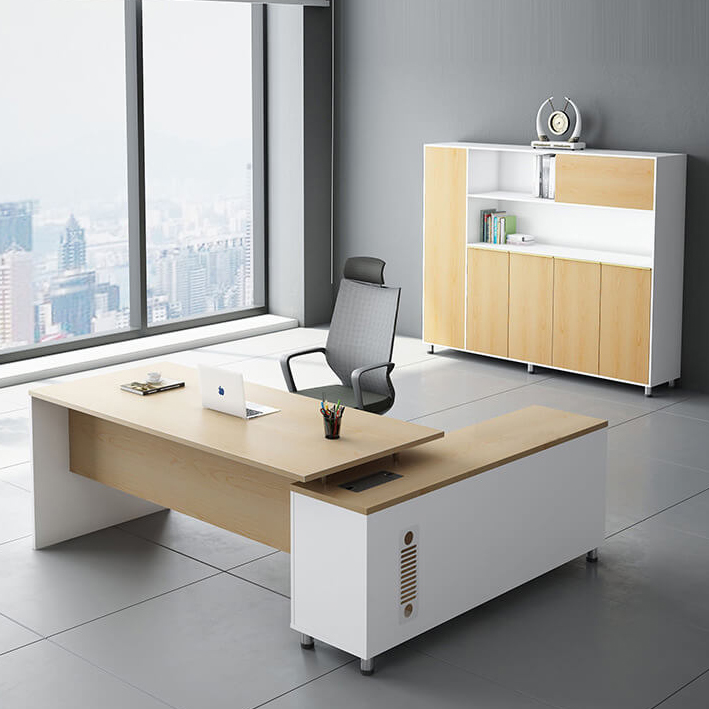 Bàn Làm Việc Tối Giản Có Ngăn Lưu Trữ Bên Hông Nuxi