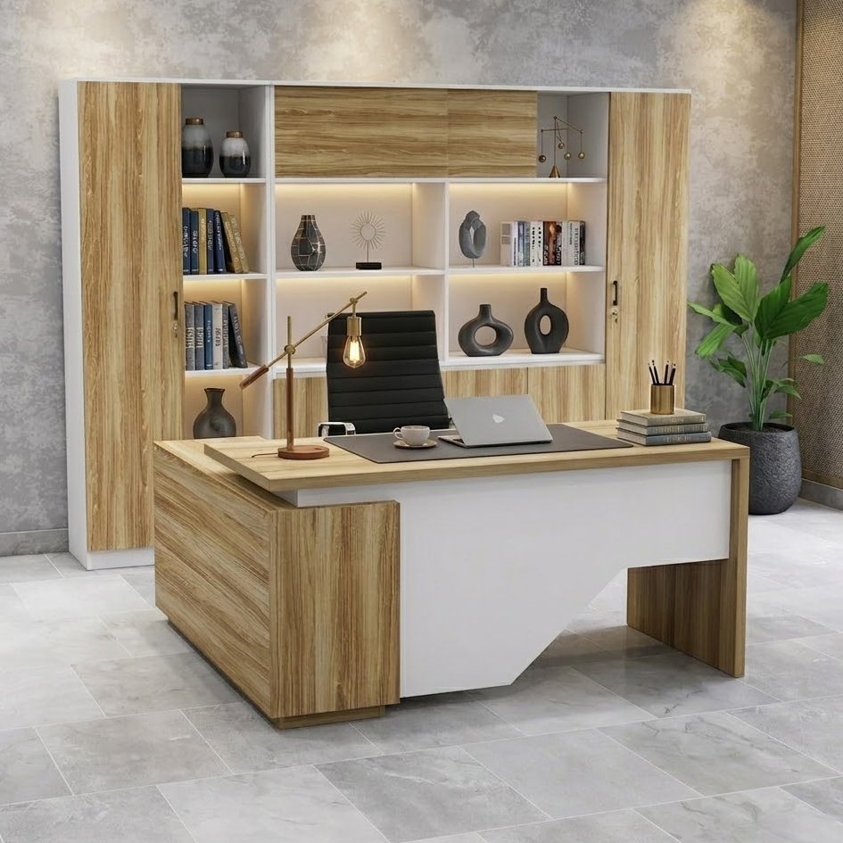 Bàn Quản lý Giám Đốc Yếm Vát Chéo BGĐ-V1816