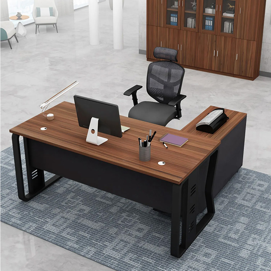 Bàn làm việc chân sắt nhập khẩu Aine426D-16