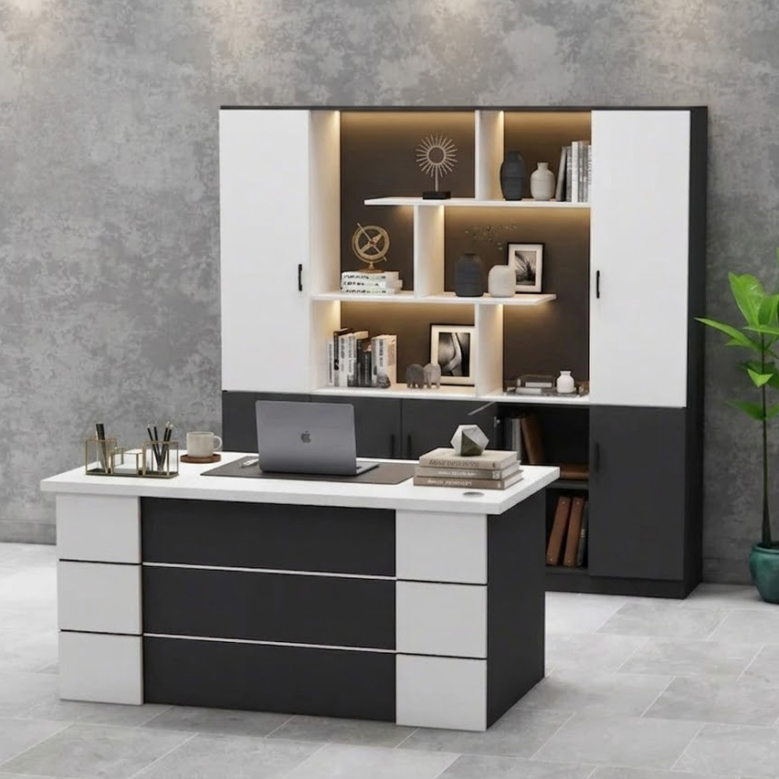 Bàn Giám Đốc Thiết Kế Đơn Giản Và Thanh Lịch