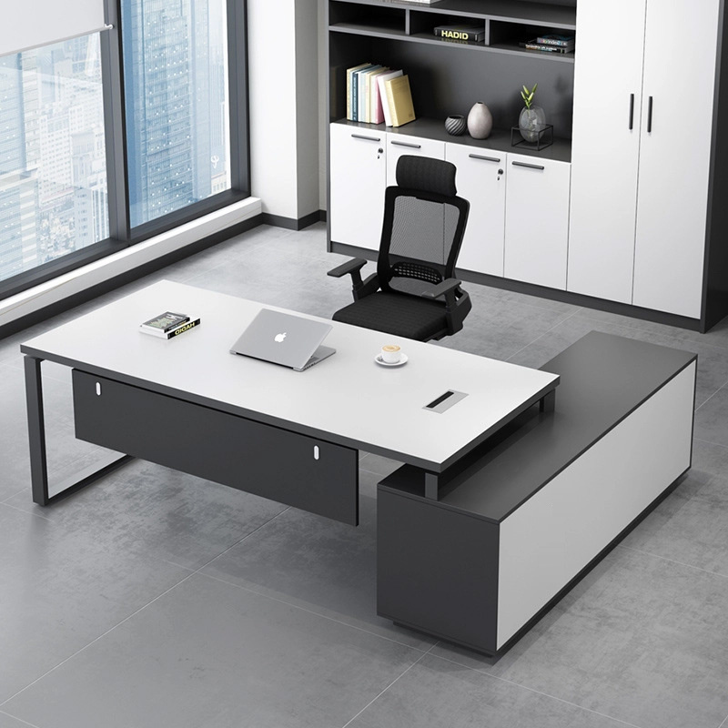 Bàn giám đốc chân U gác tủ phụ Ula388T