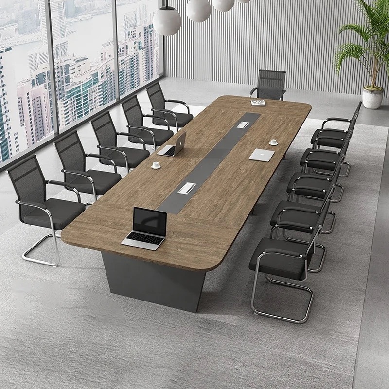 Bàn Họp Văn Phòng Bo Viền Chân Vat 4m8 BHVP4814