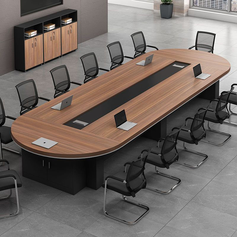 Bàn Họp Oval Gỗ Công Nghiệp Thiết Kế Sang Trọng Bella 426D