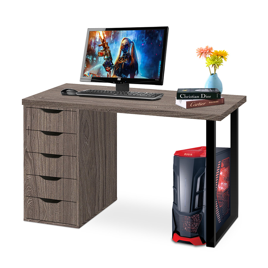 Bàn ikea hộc ngăn kéo chân sắt BIK-NKS-2309D