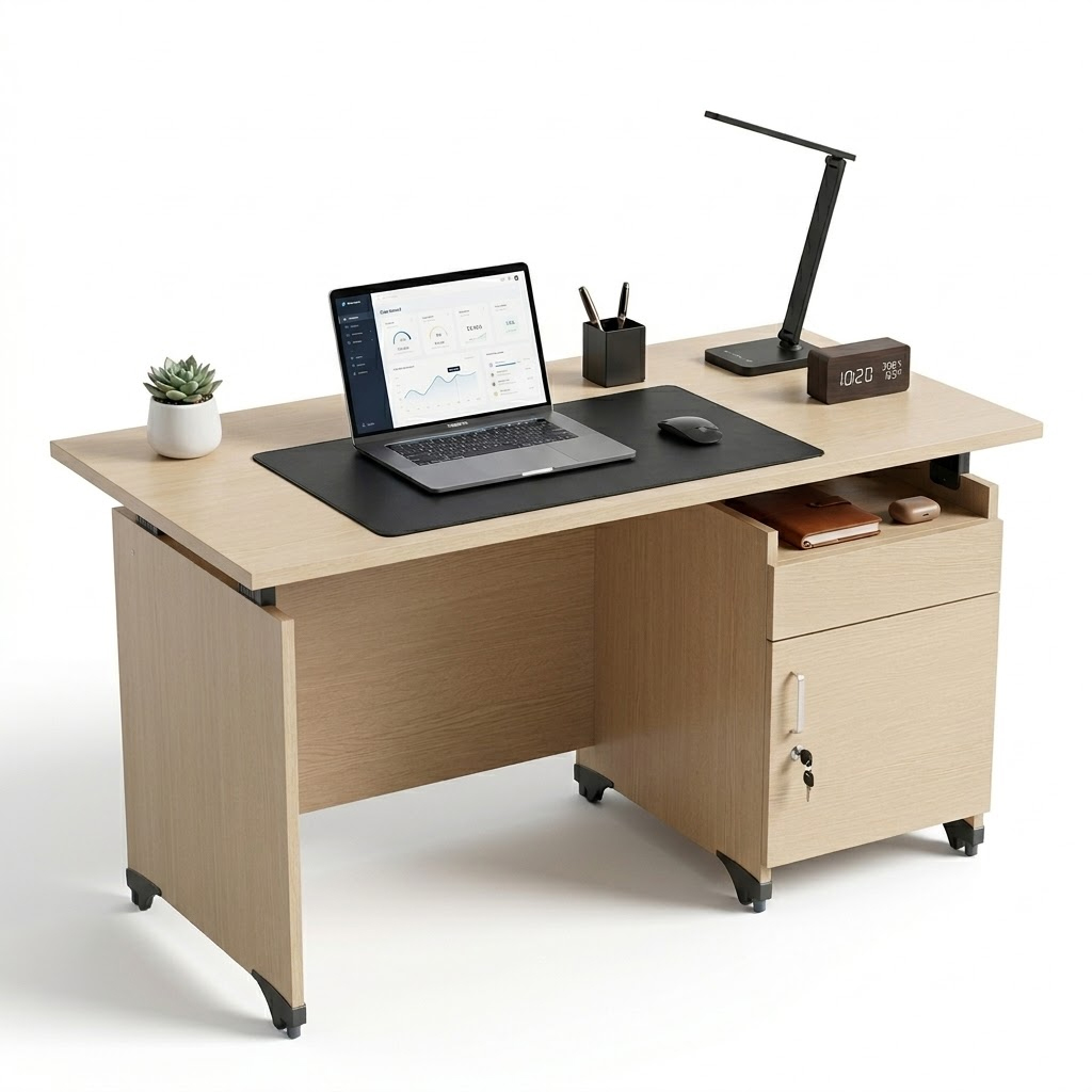 Bàn Làm Việc Hộc Liền Fami BLVG-FMCH