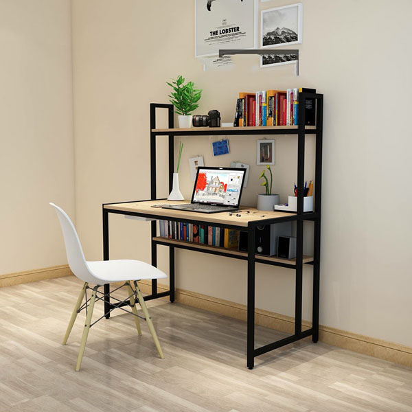 Bàn làm việc bàn học kệ trang trí đẹp BLVTN-5