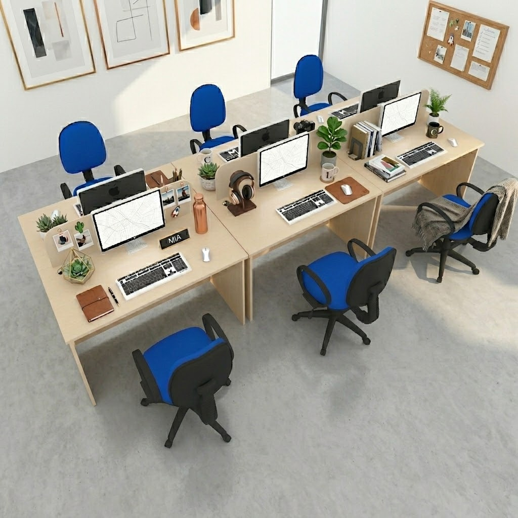 Modul bàn làm việc 6 không hộc CBLV-6KH