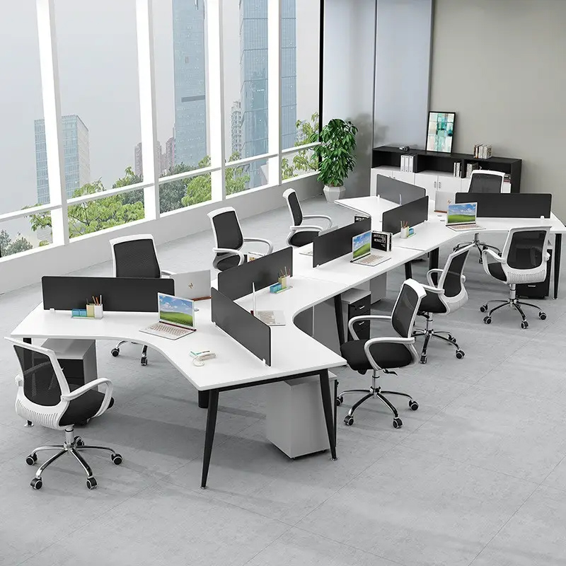 Bàn làm việc văn phòng cụm 8 người Cone Space (ZikZak)