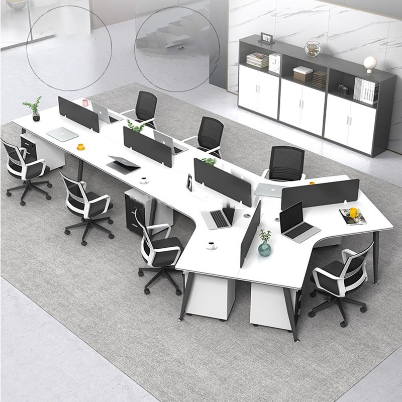 Bàn làm việc cụm 6+1 người hệ Cone Space