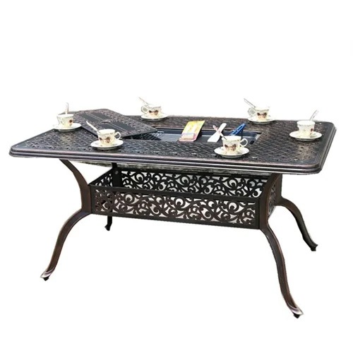 Bàn sân vườn biệt thự có bếp than- Mã: T190A