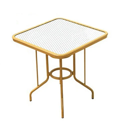Bàn vuông mặt kính khung nhôm ngoài trời- Mã: T192V