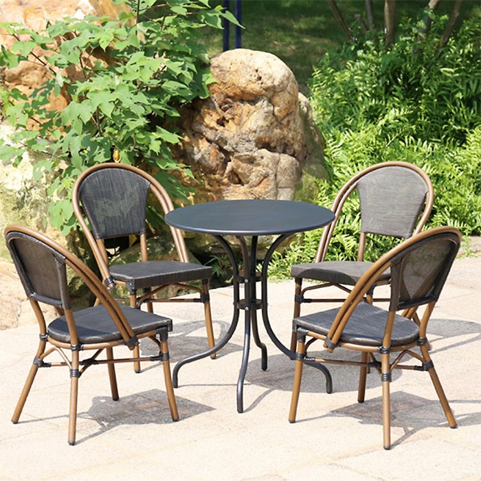 Bộ bàn ghế cafe ngoài trời cao cấp- Mã: T193-4x282A
