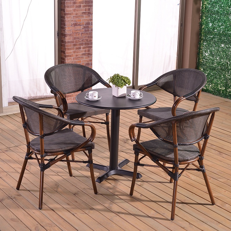 Bộ bàn ghế cafe sân vườn 4 ghế- Mã: T194-4x281A