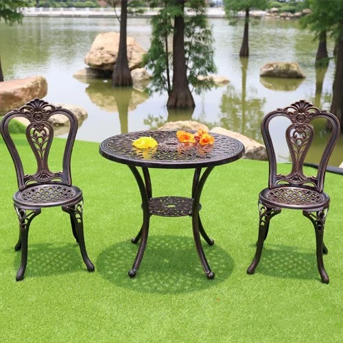 Bộ bàn ghế nhôm đúc sân vườn- Mã: T145-2x277E