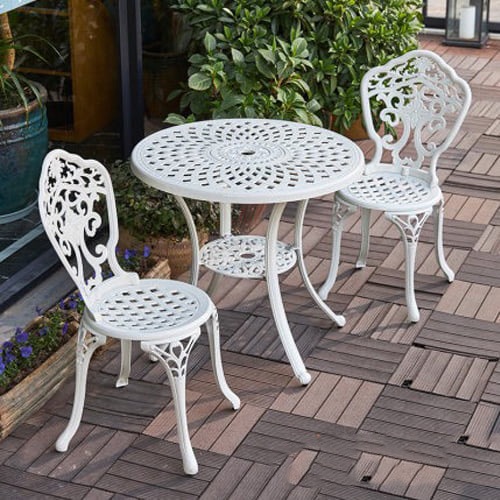 Bộ bàn ghế nhôm đúc sân vườn biệt thự- Mã: T145-2x277A