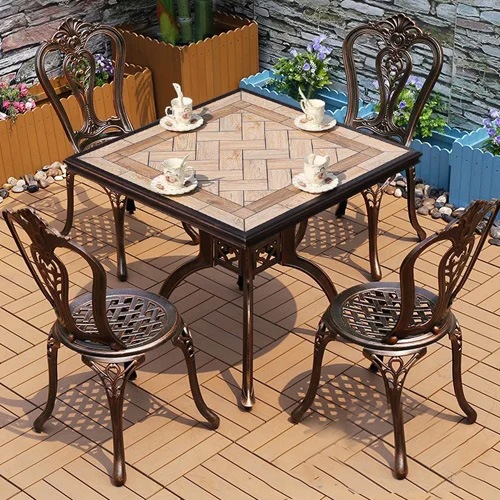 Bộ bàn ghế sân thượng ngoài trời cao cấp- Mã: T146D-4x277E