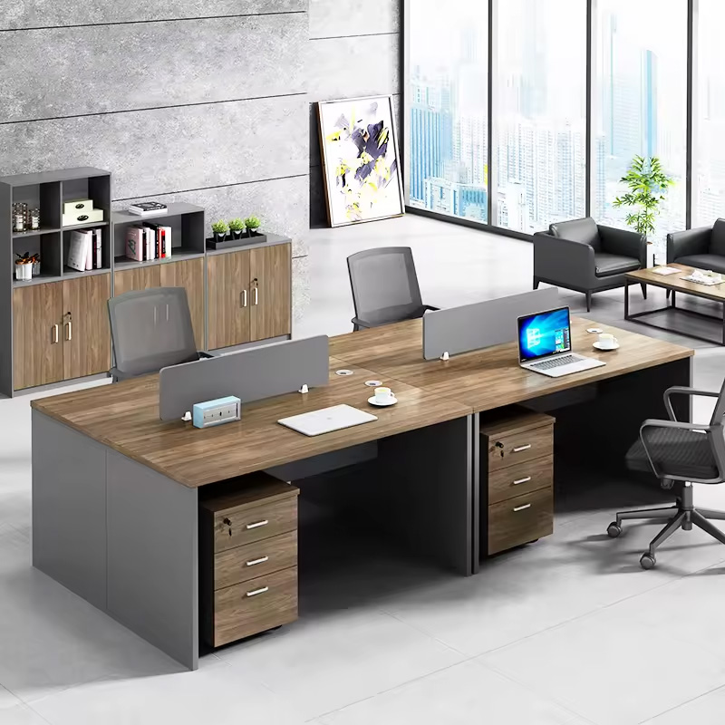 Cụm bàn văn phòng 4 người sang trọng CG11-2412