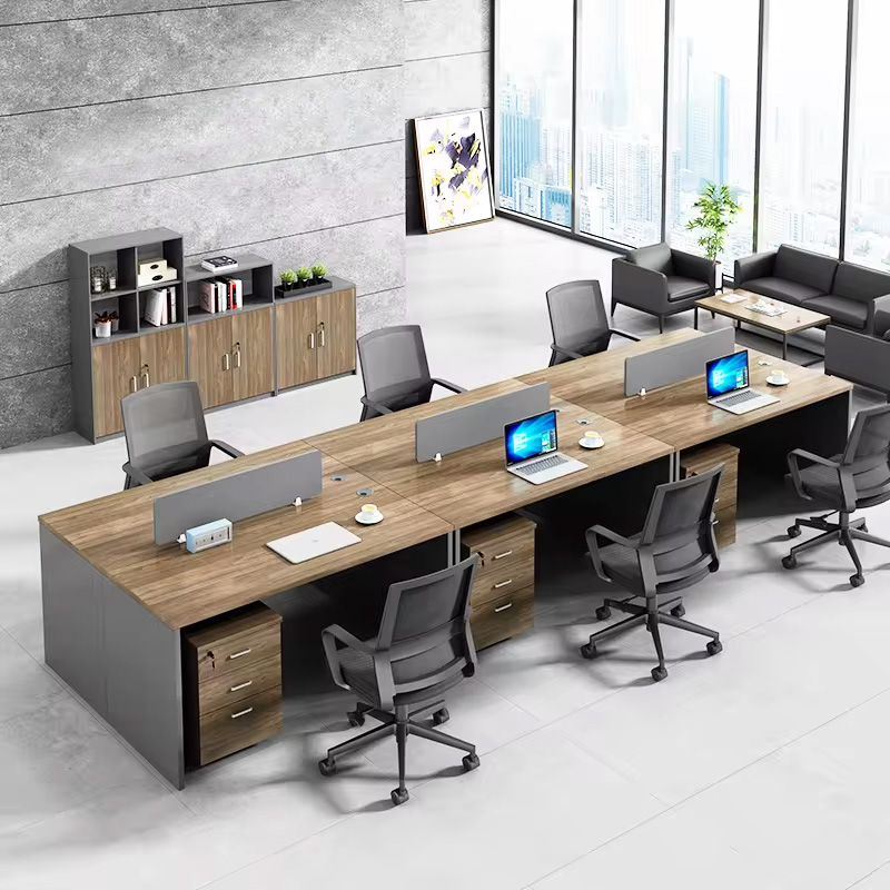 Bàn văn phòng gỗ cụm 6 người CG11-3612