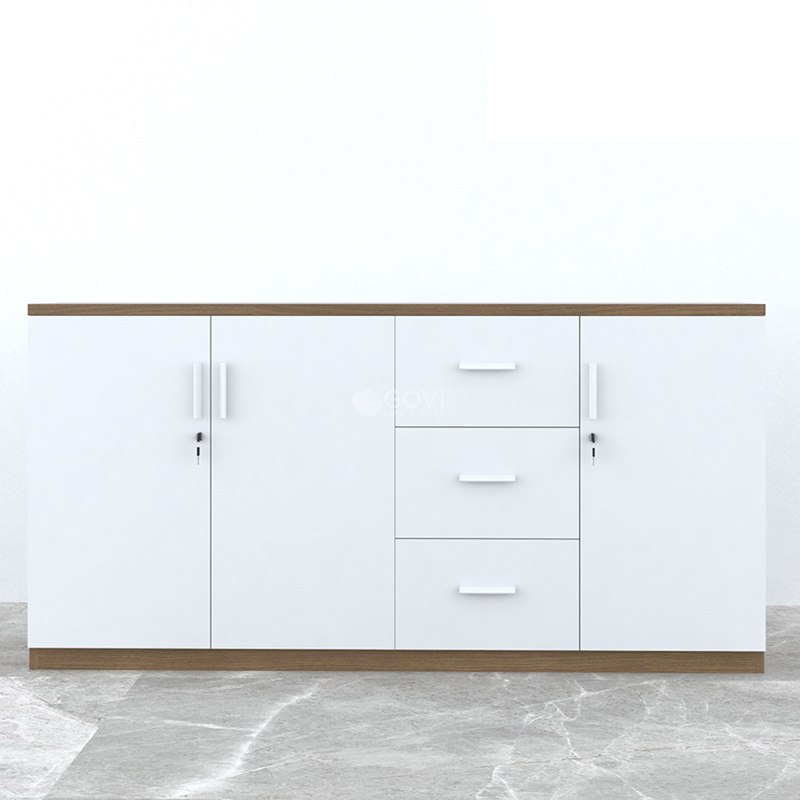 Tủ hồ sơ tài liệu 3 cánh 3 ngăn kéo CL80-180