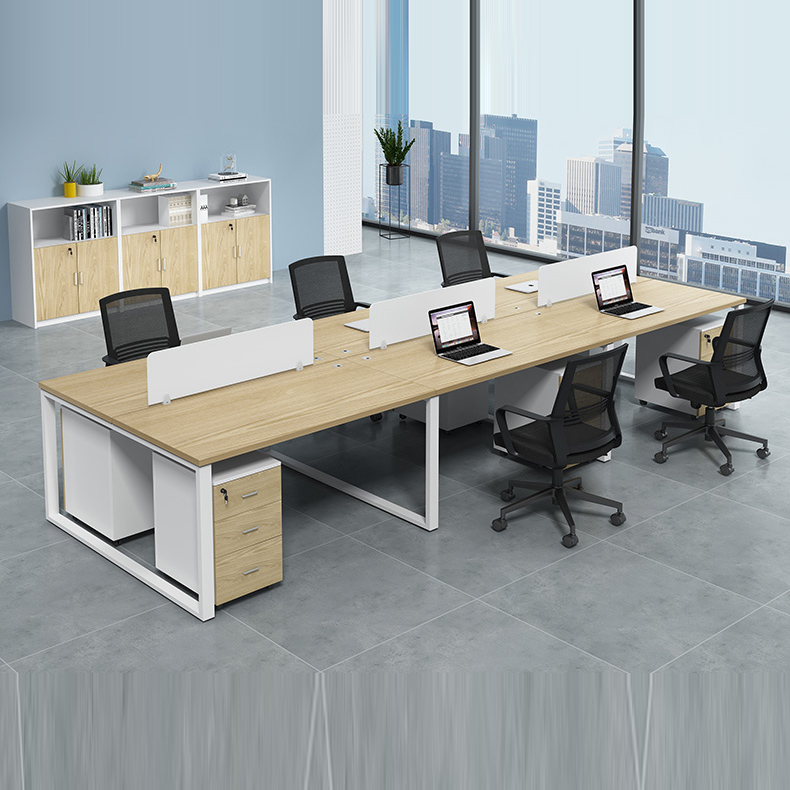 Bàn làm việc văn phòng liền chỗ 6 người 388
