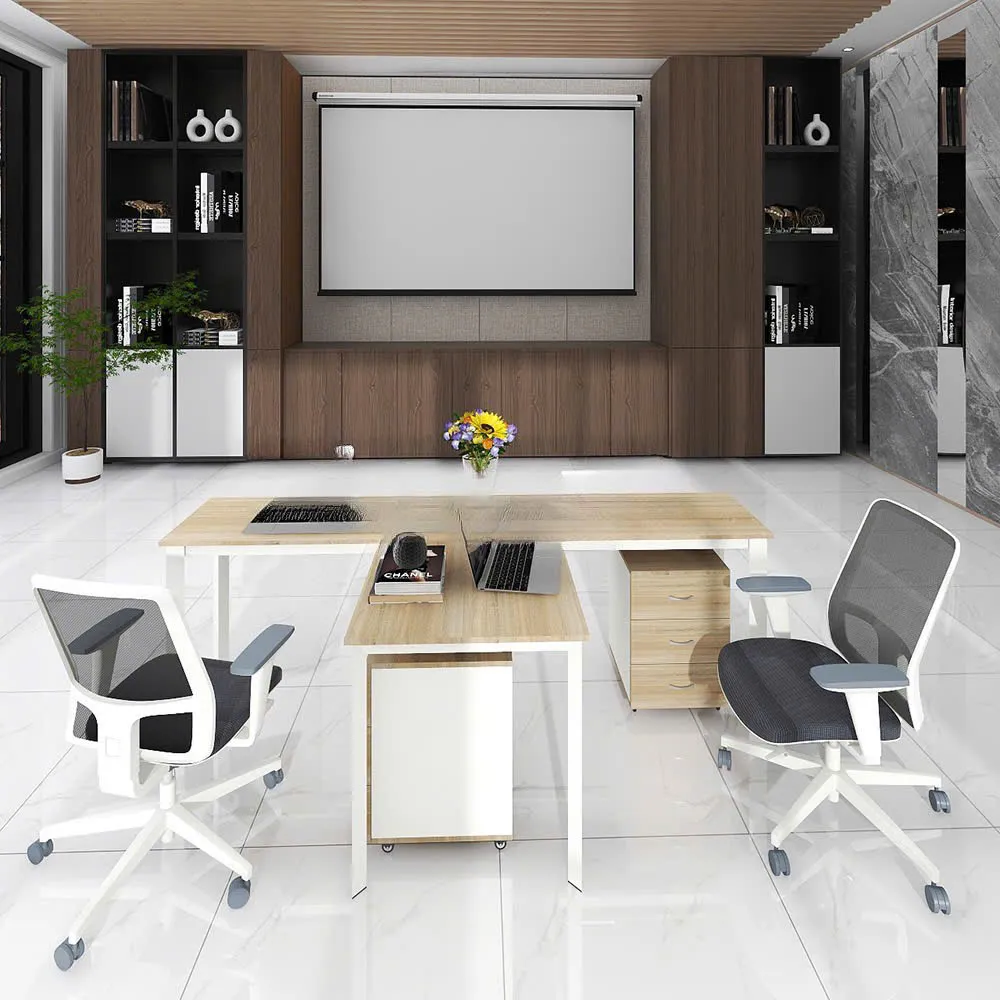 Cụm Bàn Làm Việc 2 Người Chữ T Thiết Kế Tiện Lợi