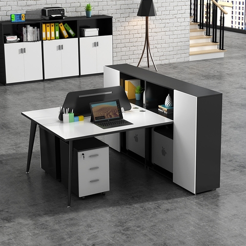 Cụm Bàn Làm Việc Liền Tủ Hiện Đại CB2-41