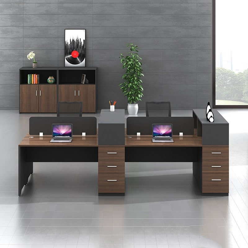 Cụm bàn làm việc liền tủ kệ CB4-24